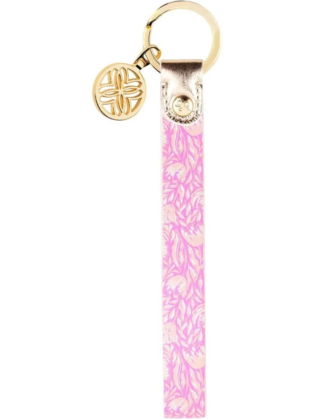 Stylish Durable Leatherette Keychain Wristlet with Metal Ring - Cute Accessory